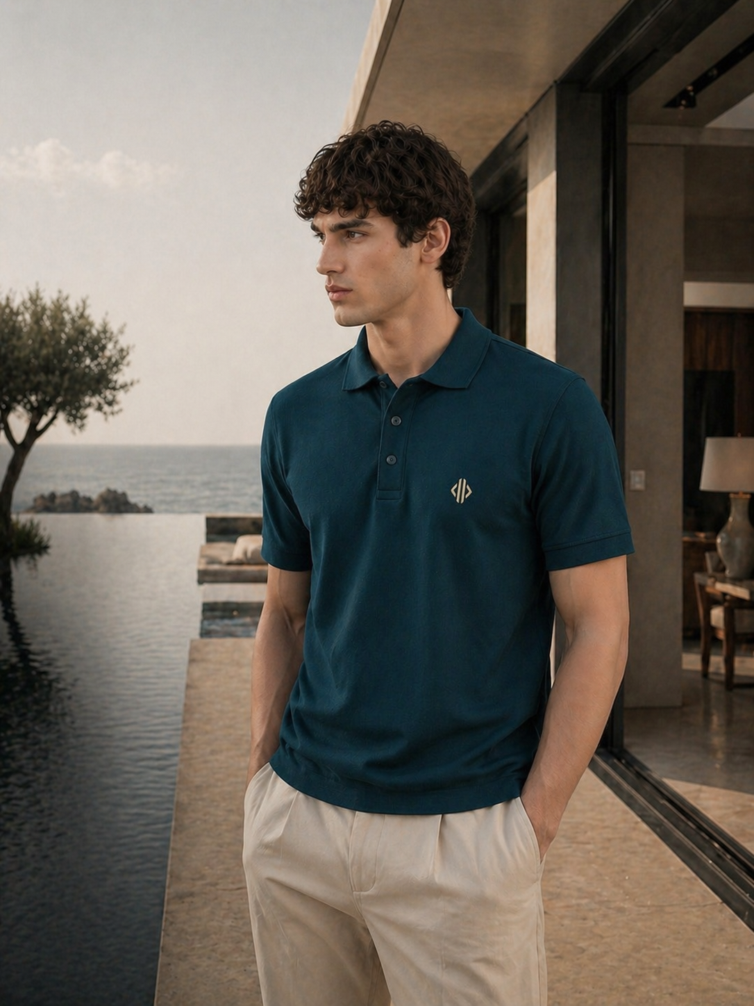 Silence Polo (Petrol blue)