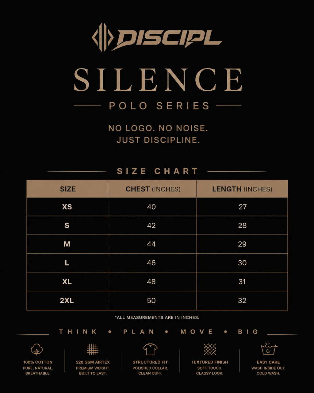 Silence Polo (Navy Blue)