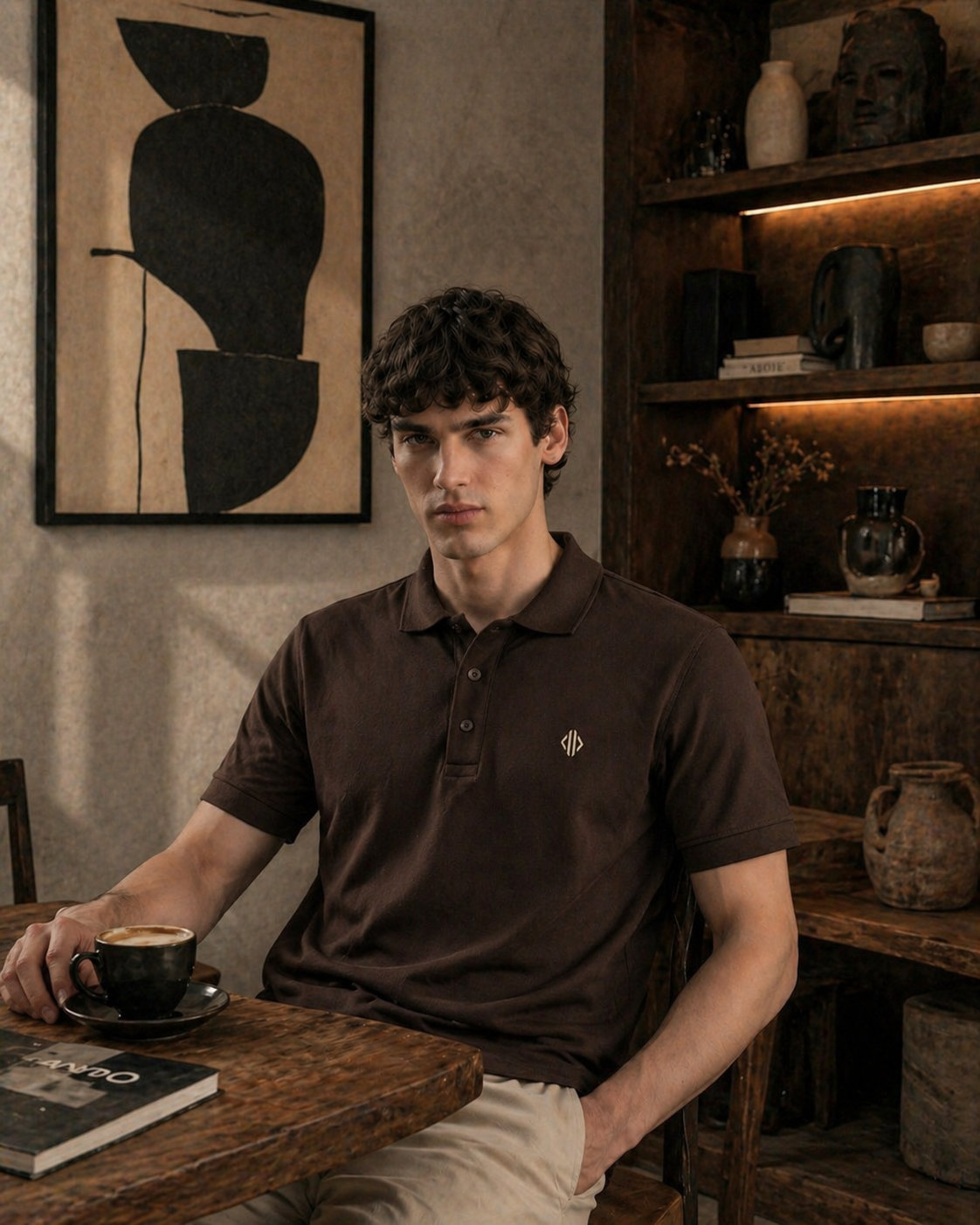 Silence Polo (Coffee Brown)